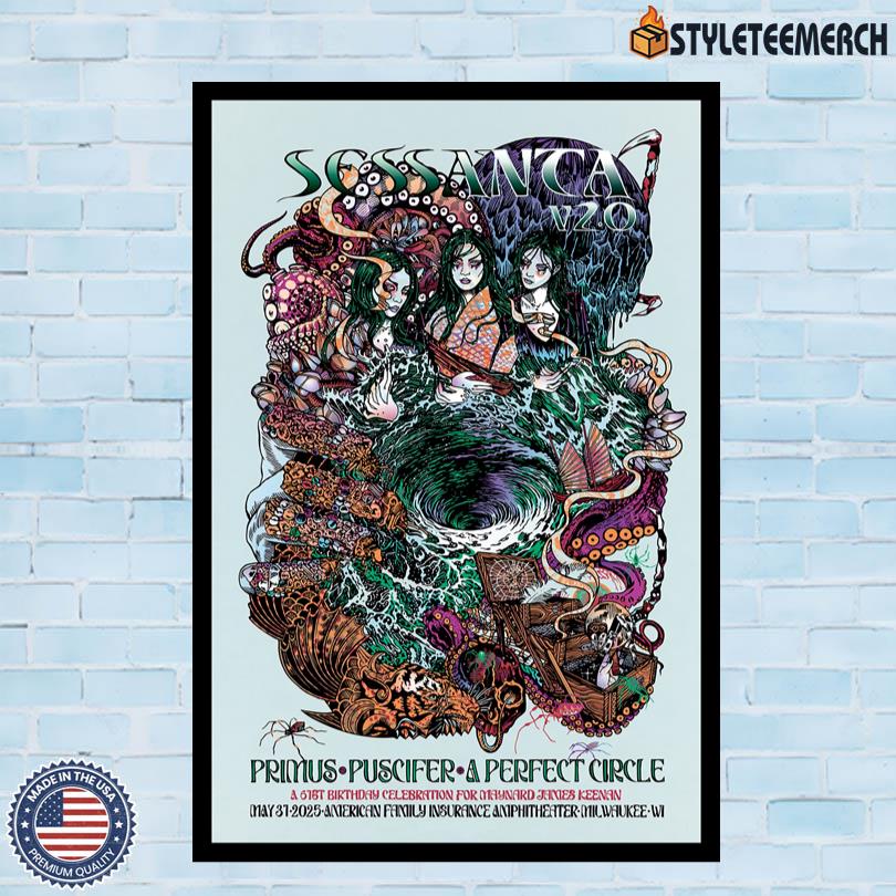 Official Sessanta Primus Puscifer A Perfect Circle Poster 5.31.25