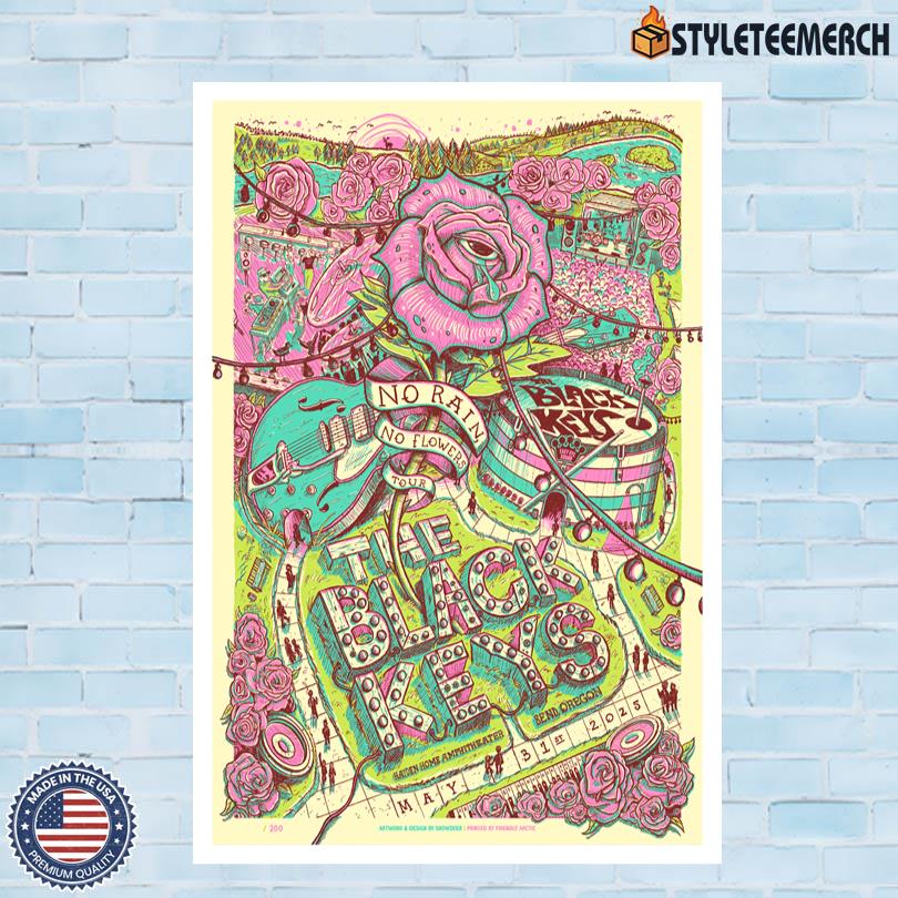 Official The Black Keys Concert Poster Bend Oregon 2025 4 Official The Black Keys Concert Poster Bend Oregon 2025