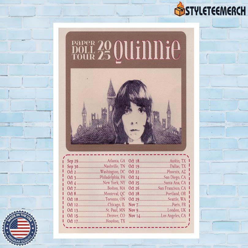 Paper Doll 2025 Tour Quinnie Poster 4 Paper Doll 2025 Tour Quinnie Poster