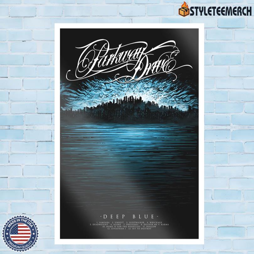 Parkway Drive Deep Blue 2025 Poster 4 Parkway Drive Deep Blue 2025 Poster