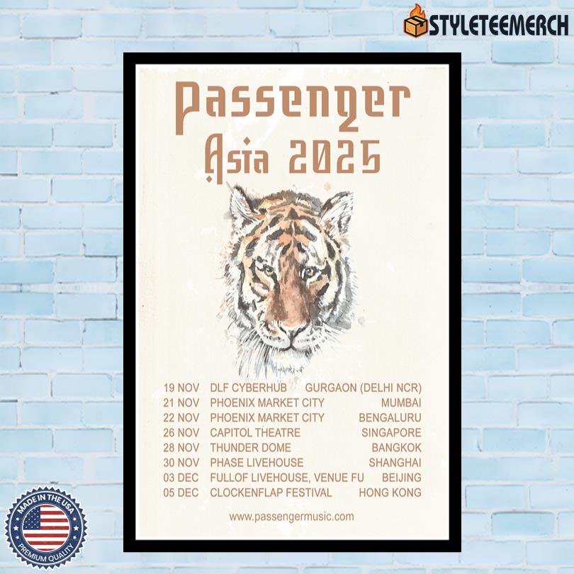 Passenger Poster Asia 2025 Tour 4 Passenger Poster Asia 2025 Tour