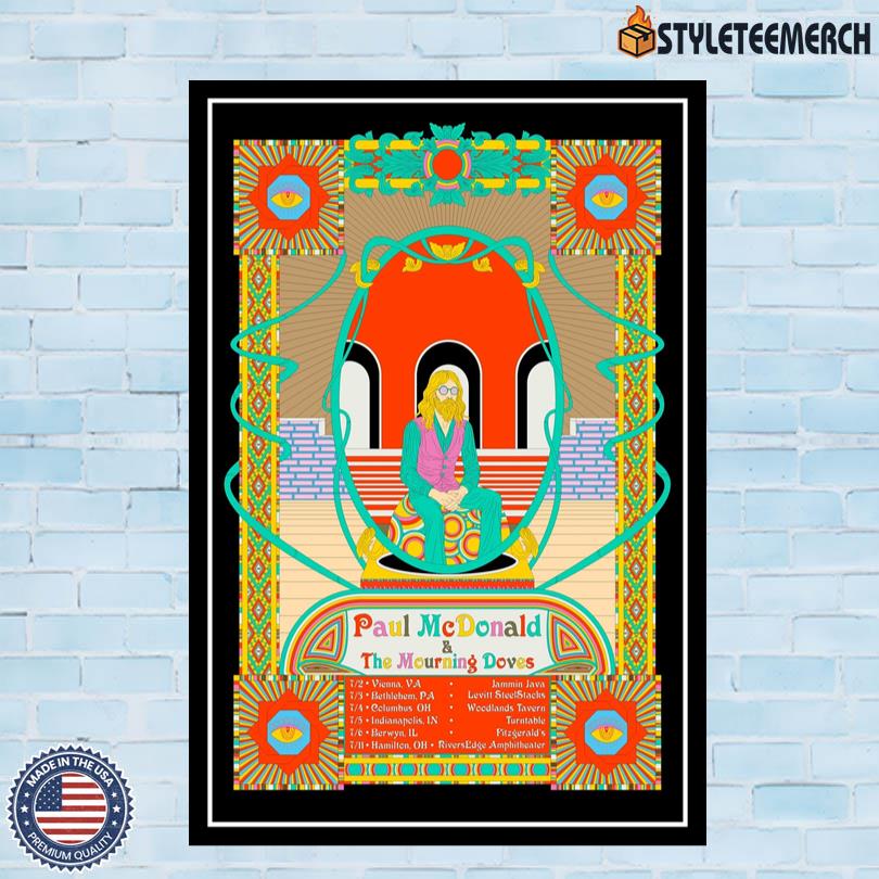 Paul McDonald July Tour 2025 Poster 4 Paul McDonald July Tour 2025 Poster