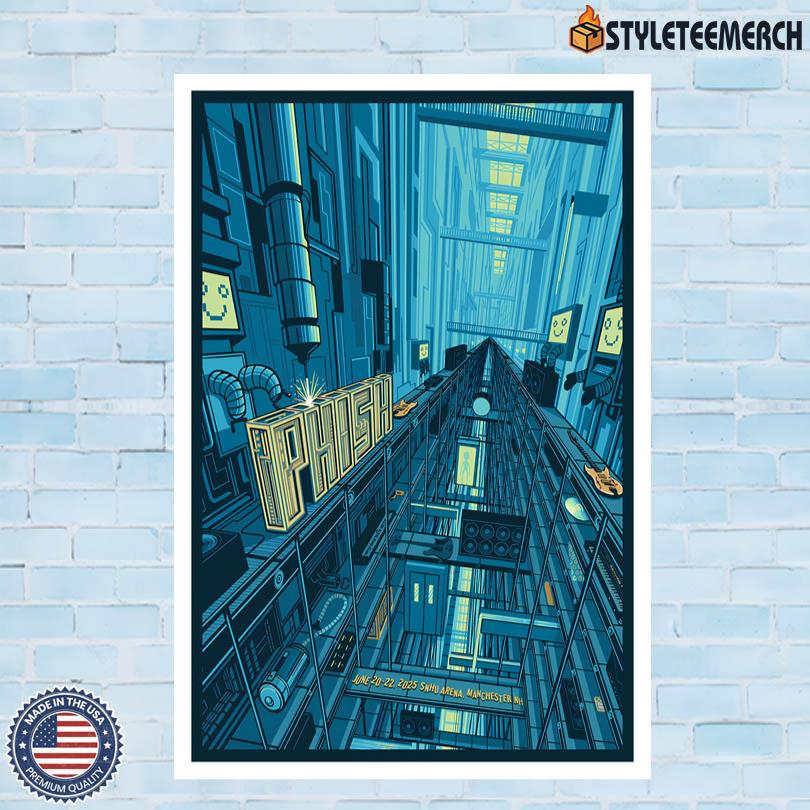 Phish Event Manchester, NH June 20-22 2025 Poster Print 4 Phish Event Manchester, NH June 20-22 2025 Poster Print