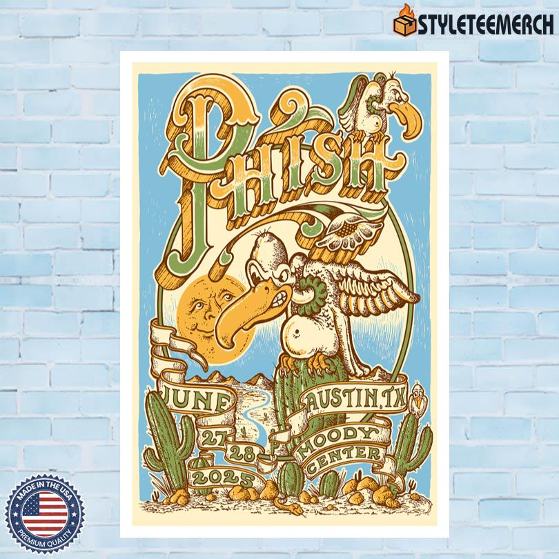 Phish Poster June 27-28 2025 Austin TX 3 Phish Poster June 27-28 2025 Austin TX