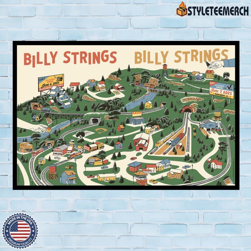 Poster Billy Strings Tour 2025 Rosemont IL Limited 4 Poster Billy Strings Tour 2025 Rosemont IL Limited