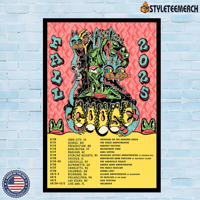 Poster Goose Fall 2025 Tour 4 Poster Goose Fall 2025 Tour