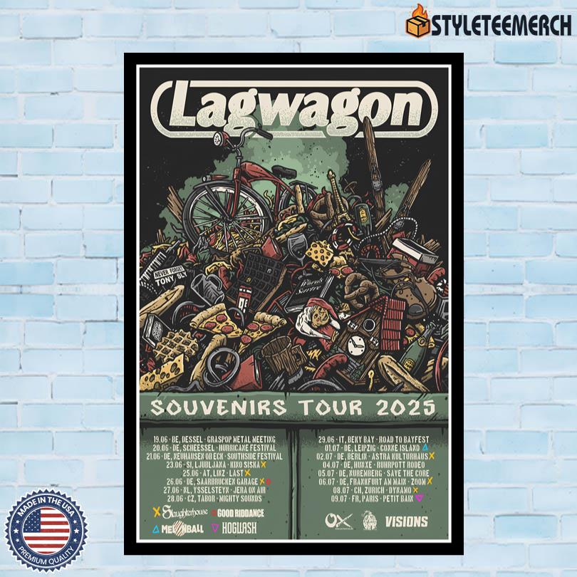 Poster Lagwagon Souvenirs 2025 Tour 4 Poster Lagwagon Souvenirs 2025 Tour