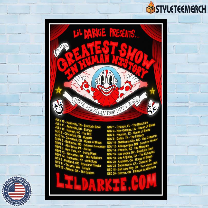 Poster Lil Darkie North American 2025 4 Poster Lil Darkie North American 2025