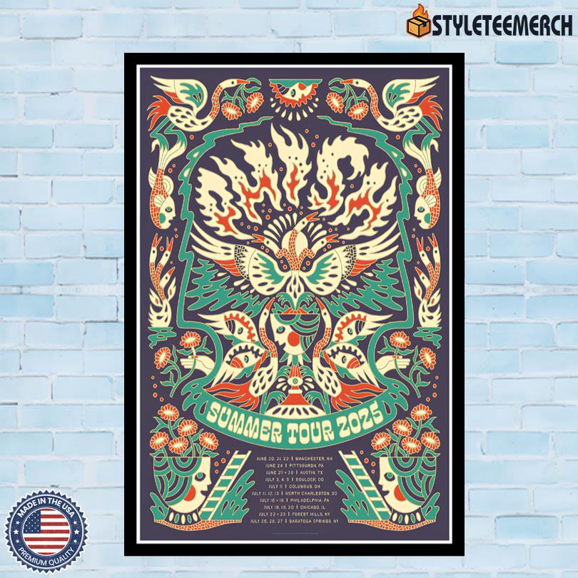 Poster Phish Summer 2025 Tour 4 Poster Phish Summer 2025 Tour