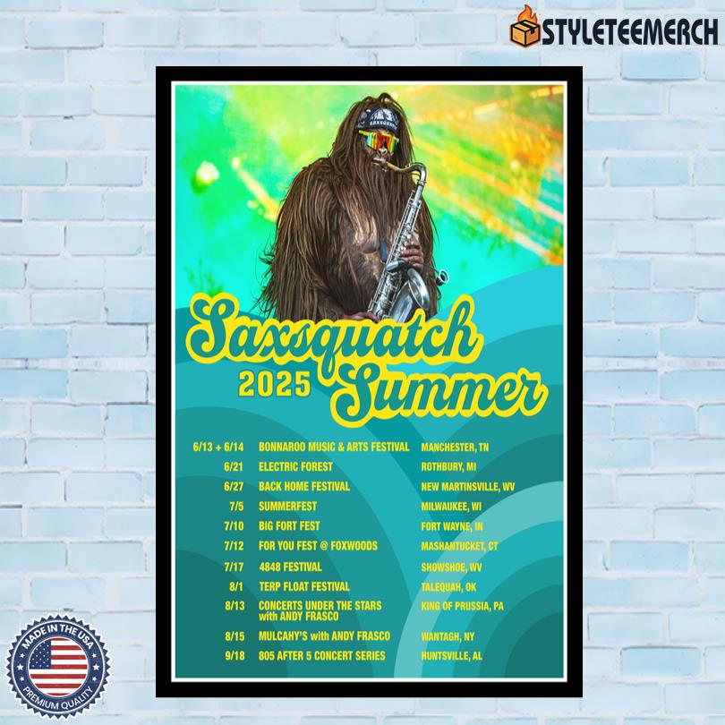 Poster Saxsquatch Summer 2025 4 Poster Saxsquatch Summer 2025