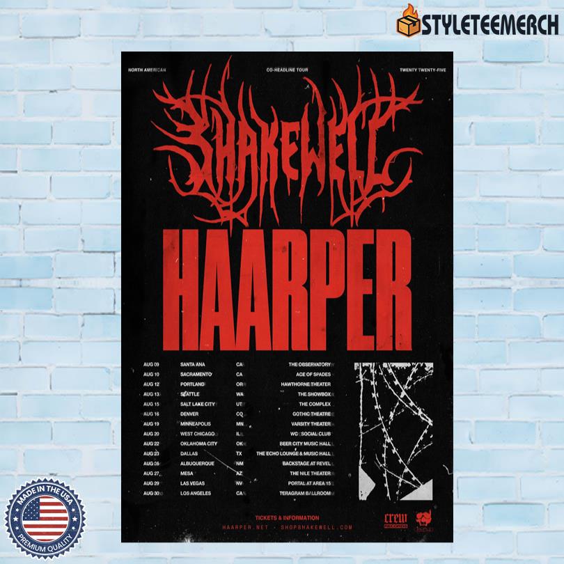 Poster Shakewell North America 2025 10 Poster Shakewell North America 2025
