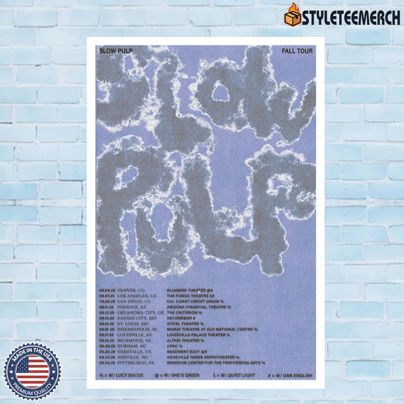 Poster Slow Pulp Fall Tour 2025 4 Poster Slow Pulp Fall Tour 2025