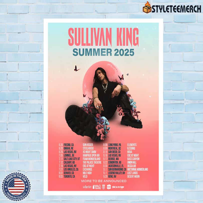 Poster Sullivan King Summer 2025 4 Poster Sullivan King Summer 2025