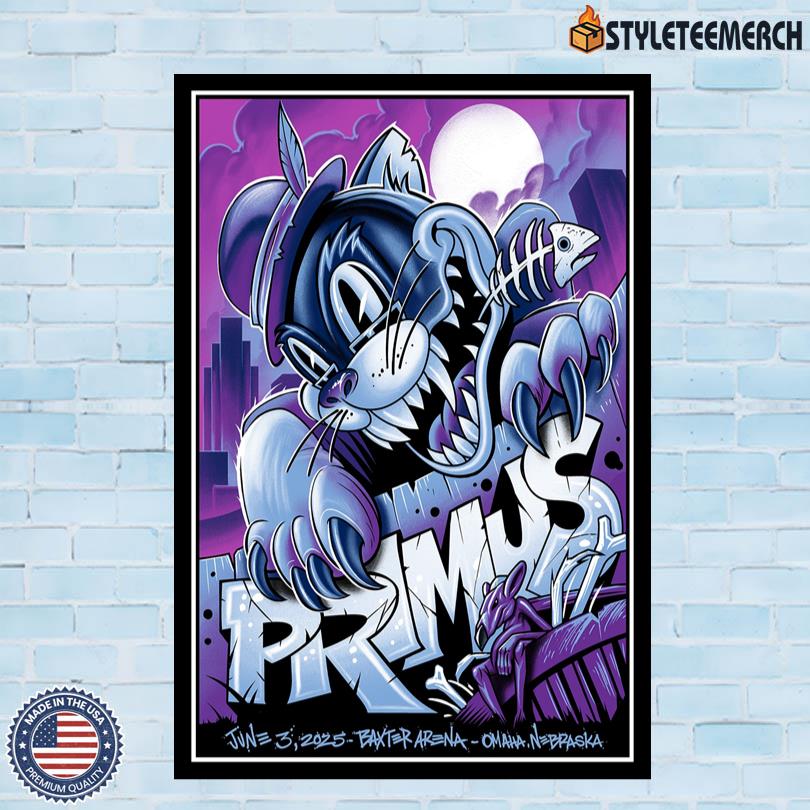 Primus On Jun 3 2025 In Omaha NE Concert Poster 4 Primus On Jun 3 2025 In Omaha NE Concert Poster