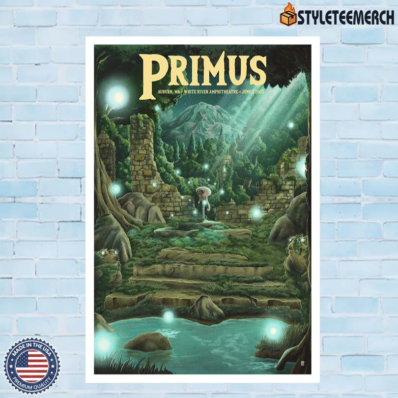 Primus Tour Poster June 7 2025 Auburn WA 4 Primus Tour Poster June 7 2025 Auburn WA