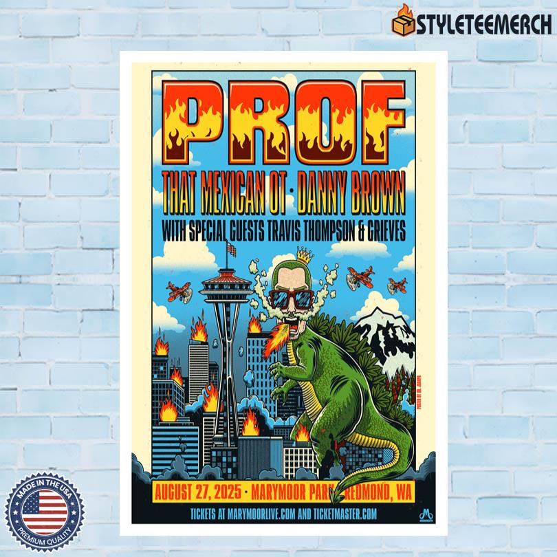 PROF Live At Marymoor Park 08.27.25 Washington Poster 4 PROF Live At Marymoor Park 08.27.25 Washington Poster