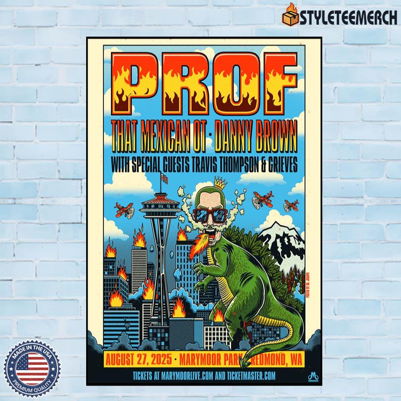 PROF Marymoor Park Concert Poster August 27 2025 4 PROF Marymoor Park Concert Poster August 27 2025