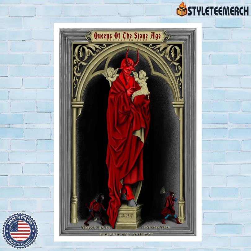 Queens Of The Stone Age June 10 2025 Concert Poster 4 Queens Of The Stone Age June 10 2025 Concert Poster