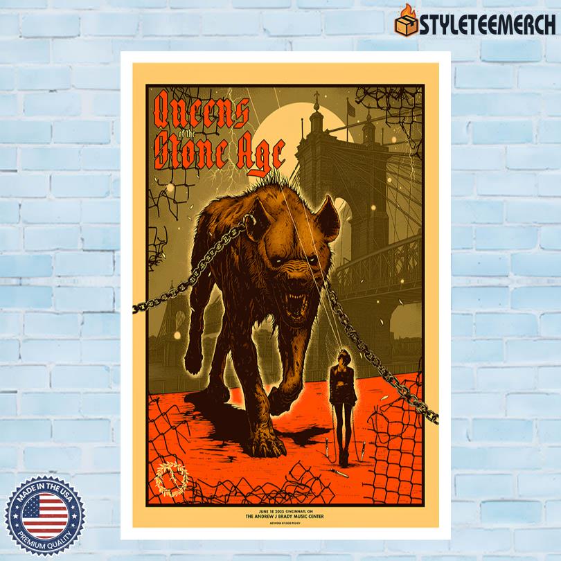 Queens Of The Stone Age Merch Cincinnati, OH June 18 2025 Poster 4 Queens Of The Stone Age Merch Cincinnati, OH June 18 2025 Poster