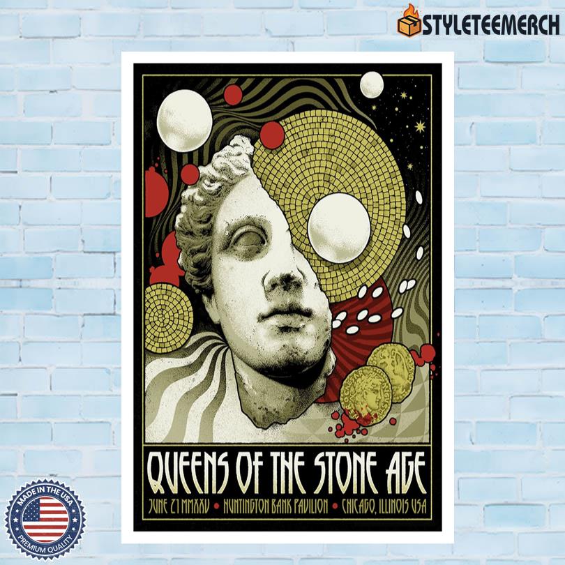 Queens Of The Stone Age On June 21 2025 In Chicago, IL Official Poster 4 Queens Of The Stone Age On June 21 2025 In Chicago, IL Official Poster