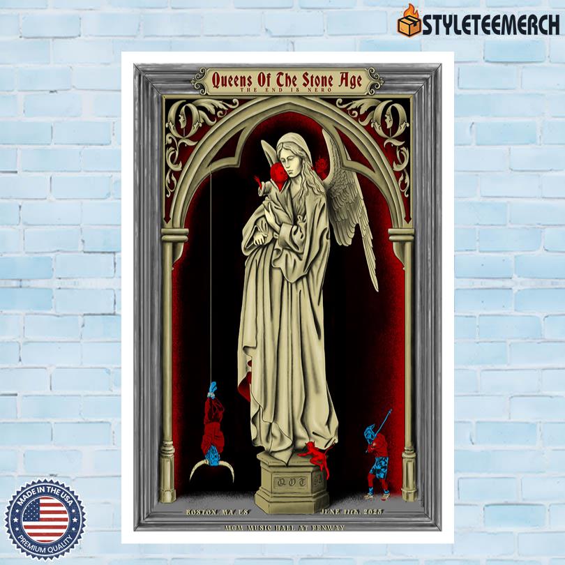 Queens Of The Stone Age The End Is Nero June 11 2025 Boston MA Poster 4 Queens Of The Stone Age The End Is Nero June 11 2025 Boston MA Poster