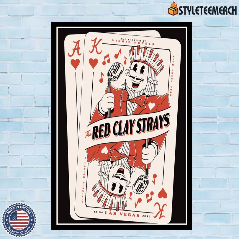 Red Clay Strays Las Vegas Concert Poster December 4 2025 4 Red Clay Strays Las Vegas Concert Poster December 4 2025