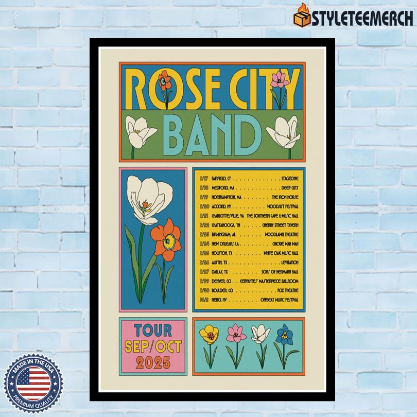 Rose City Band Tour Sept & Oct 2025 Poster 4 Rose City Band Tour Sept & Oct 2025 Poster