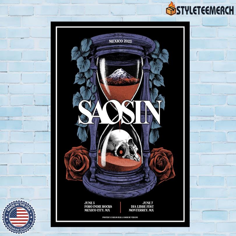 Saosin CDMX June 5-7 2025 Poster 4 Saosin CDMX June 5-7 2025 Poster