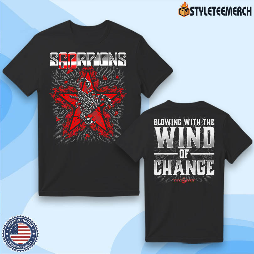 Scorpions Blowing With The Wind 2025 Tee 4 Scorpions Blowing With The Wind 2025 Tee