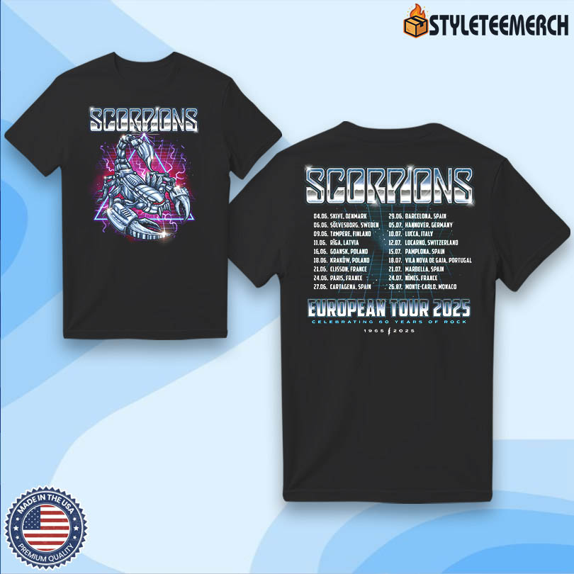 Scorpions Merch Europe 2025 Tee 4 Scorpions Merch Europe 2025 Tee