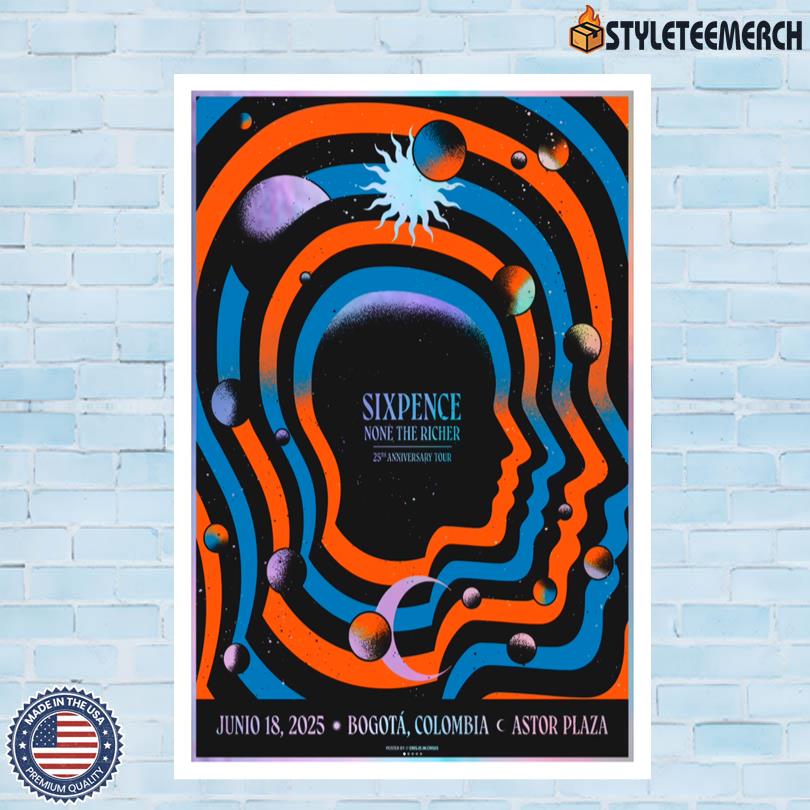 Sixpence Leigh June 18 2025 Bogota, Colombia Official Tour Poster 4 Sixpence Leigh June 18 2025 Bogota, Colombia Official Tour Poster