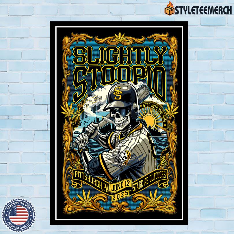 Slightly Stoopid Official Gig Poster June 12 2025 Pittsburgh PA 4 Slightly Stoopid Official Gig Poster June 12 2025 Pittsburgh PA