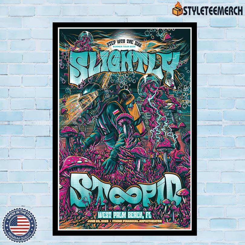 Slightly Stoopid On June 28 2025 In West Palm Beach FL Official Poster 4 Slightly Stoopid On June 28 2025 In West Palm Beach FL Official Poster