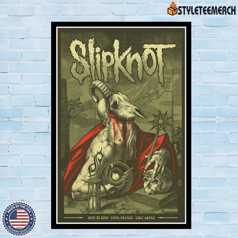 Slipknot Poster From France Concert June 25 2025 4 Slipknot Poster From France Concert June 25 2025