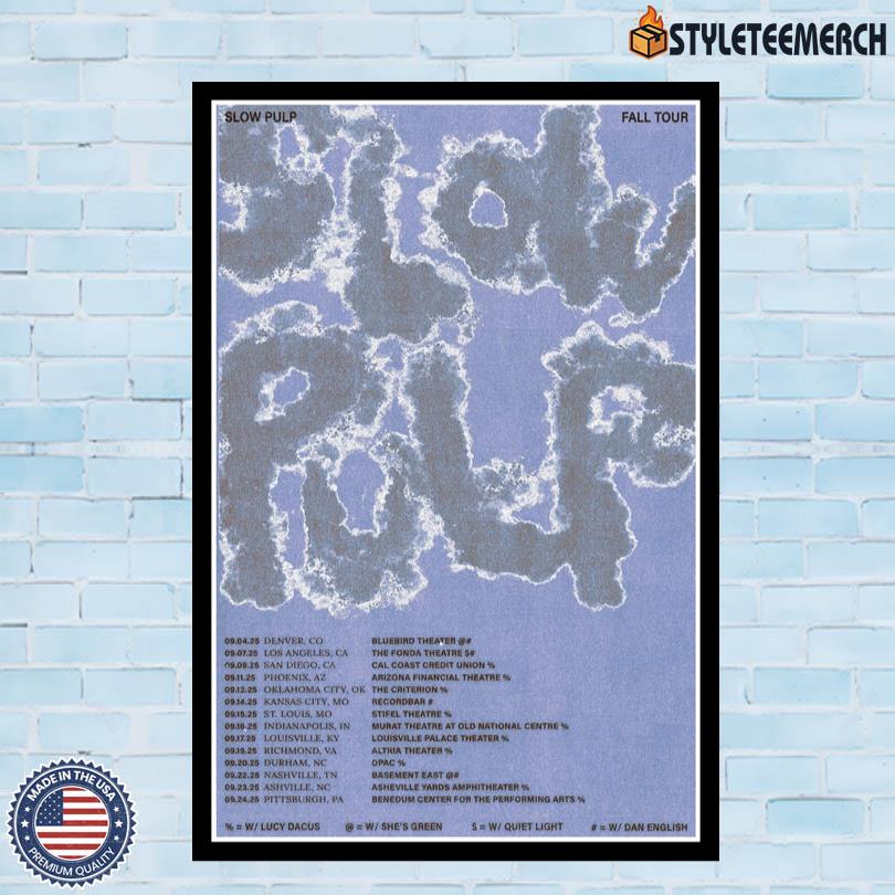 Slow Pulp Fall Tour 2025 Poster 4 Slow Pulp Fall Tour 2025 Poster