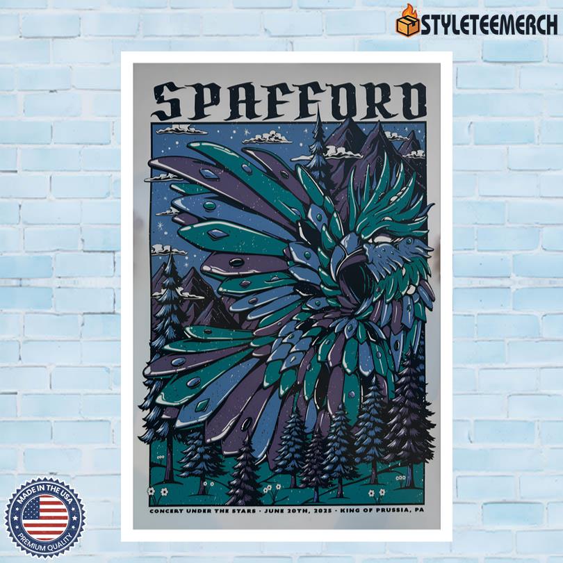 Spafford King Of Prussia, PA Concert Under The Stars June 20 2025 Poster Artwork 4 Spafford King Of Prussia, PA Concert Under The Stars June 20 2025 Poster Artwork