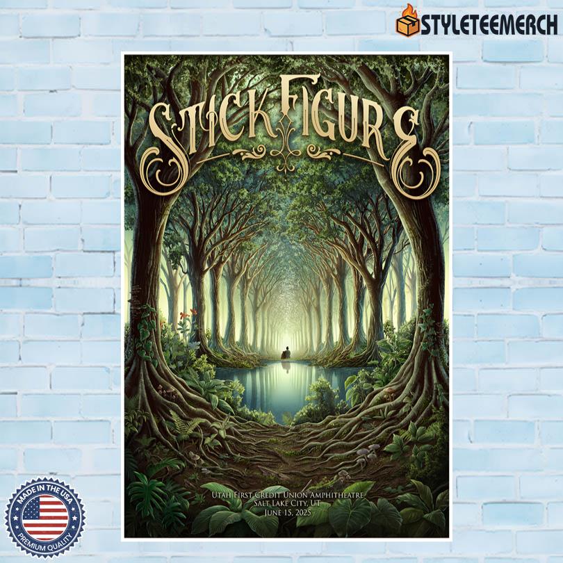 Stick Figure 2025 Tour Salt Lake City Utah Limited Edition Poster 10 Stick Figure 2025 Tour Salt Lake City Utah Limited Edition Poster