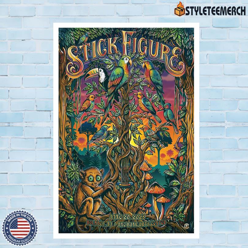 Stick Figure June 20 2025 PNC Bank Arts Center Holmdel, NJ Official Tour Poster 4 Stick Figure June 20 2025 PNC Bank Arts Center Holmdel, NJ Official Tour Poster