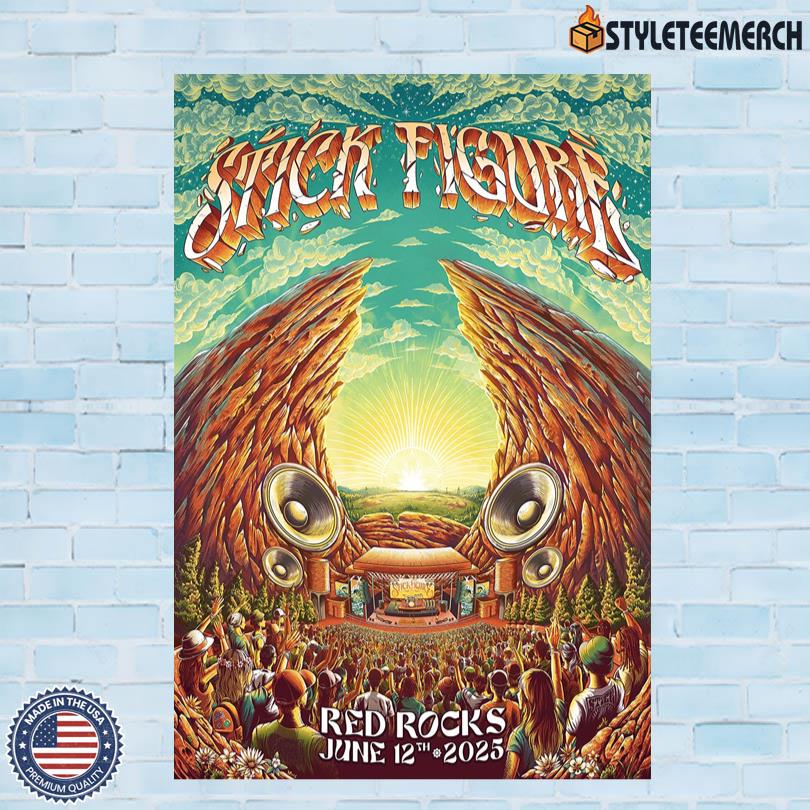 Stick Figure Red Rocks June 2025 Limited Edition Poster 4 Stick Figure Red Rocks June 2025 Limited Edition Poster