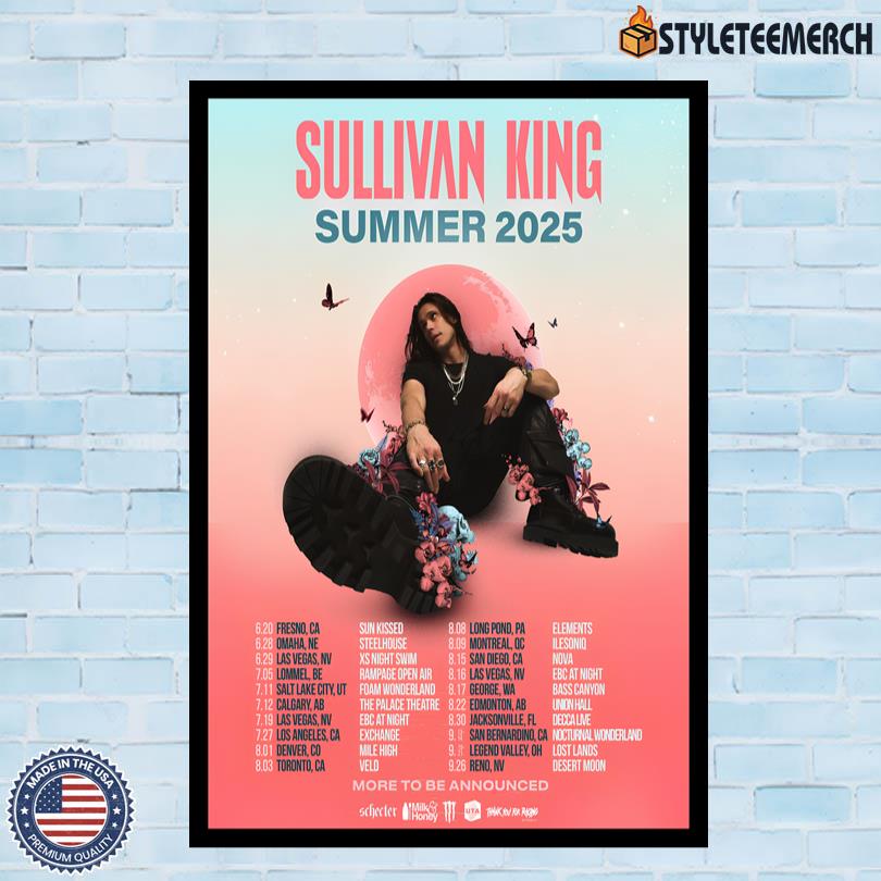 Summer 2025 Sullivan King Poster 4 Summer 2025 Sullivan King Poster
