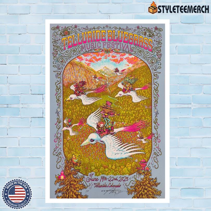 Telluride Bluegrass Telluride, CO June 19th-22nd 2025 Poster Artwork 4 Telluride Bluegrass Telluride, CO June 19th-22nd 2025 Poster Artwork