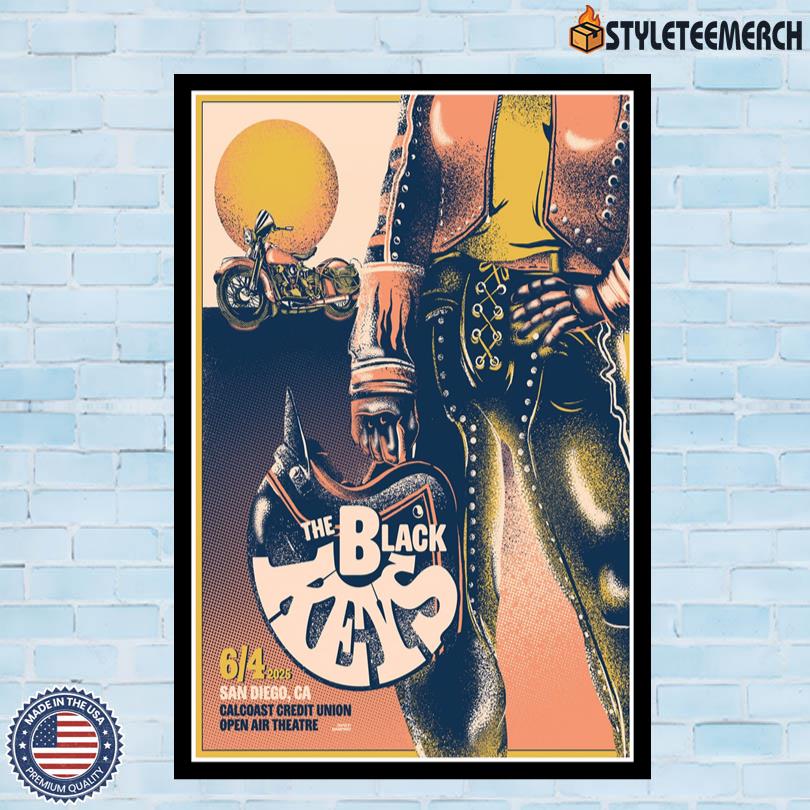 The Black Keys On June 4 2025 In San Diego CA Tour Poster 4 The Black Keys On June 4 2025 In San Diego CA Tour Poster
