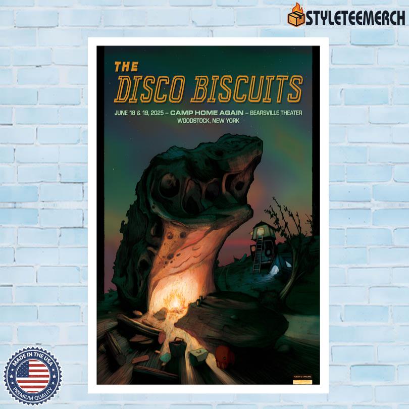 The Disco Biscuits Merch Woodstock, NY June 18-19 2025 Poster