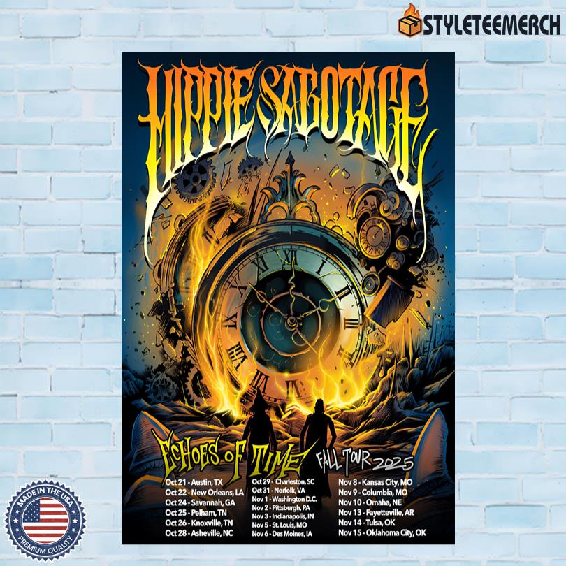 The Hippies Echoes Of Time Tour Fall 2025 Poster 4 The Hippies Echoes Of Time Tour Fall 2025 Poster