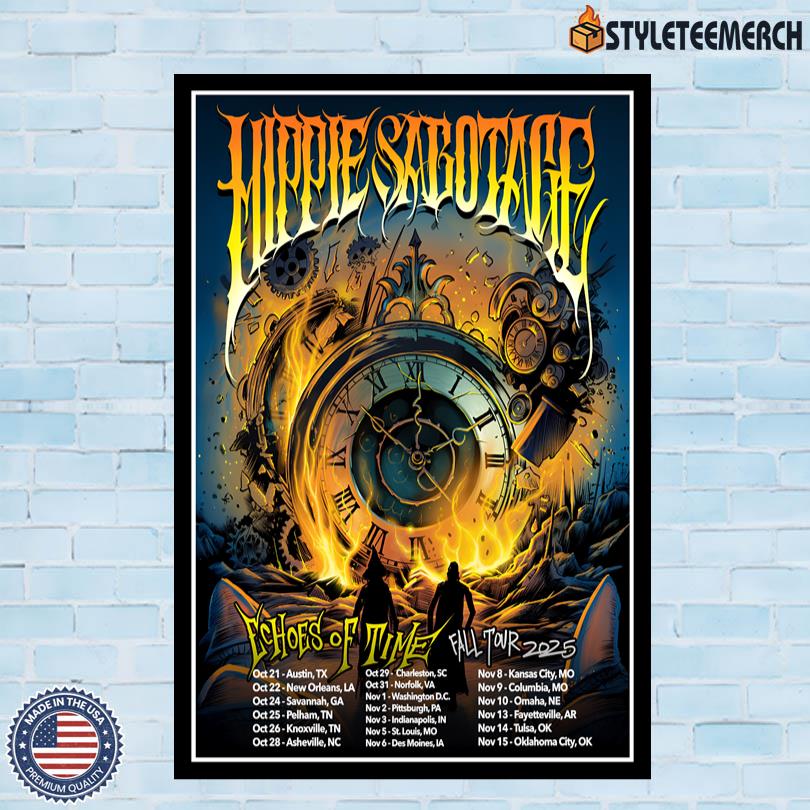 The Hippies Fall 2025 Tour Poster 4 The Hippies Fall 2025 Tour Poster