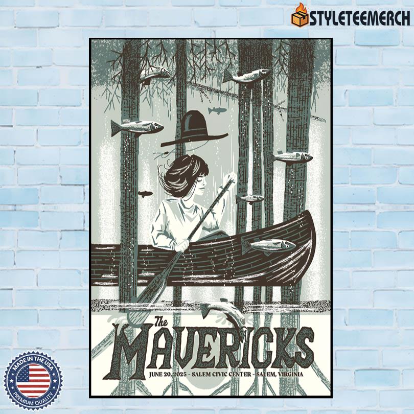 The Mavericks Merch Salem, VA June 20 2025 Poster 4 The Mavericks Merch Salem, VA June 20 2025 Poster