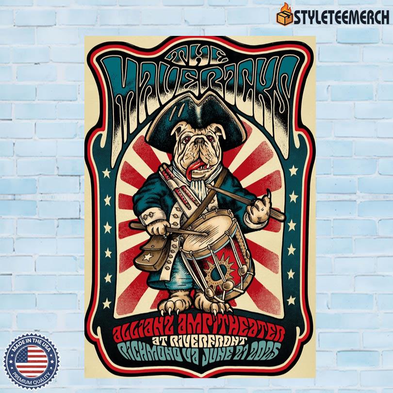 The Mavericks Richmond, VA June 21 2025 Limited Edition Poster 3 The Mavericks Richmond, VA June 21 2025 Limited Edition Poster