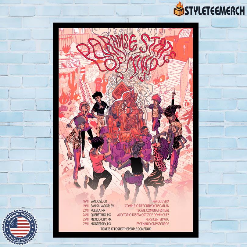 The Paradise State Of Mind 2025 Foster The People Poster 4 The Paradise State Of Mind 2025 Foster The People Poster