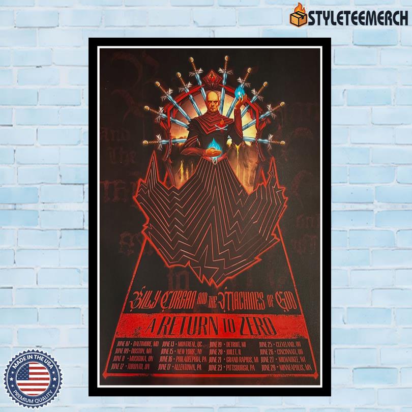 The Smashing Pumpkins A Return To Zero June 2025 Tour Poster 4 The Smashing Pumpkins A Return To Zero June 2025 Tour Poster