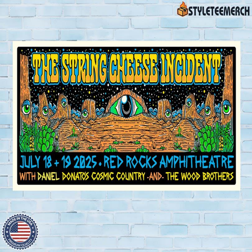 The String Cheese Incident 2-night Red Rocks 2025 Poster Print 4 The String Cheese Incident 2-night Red Rocks 2025 Poster Print